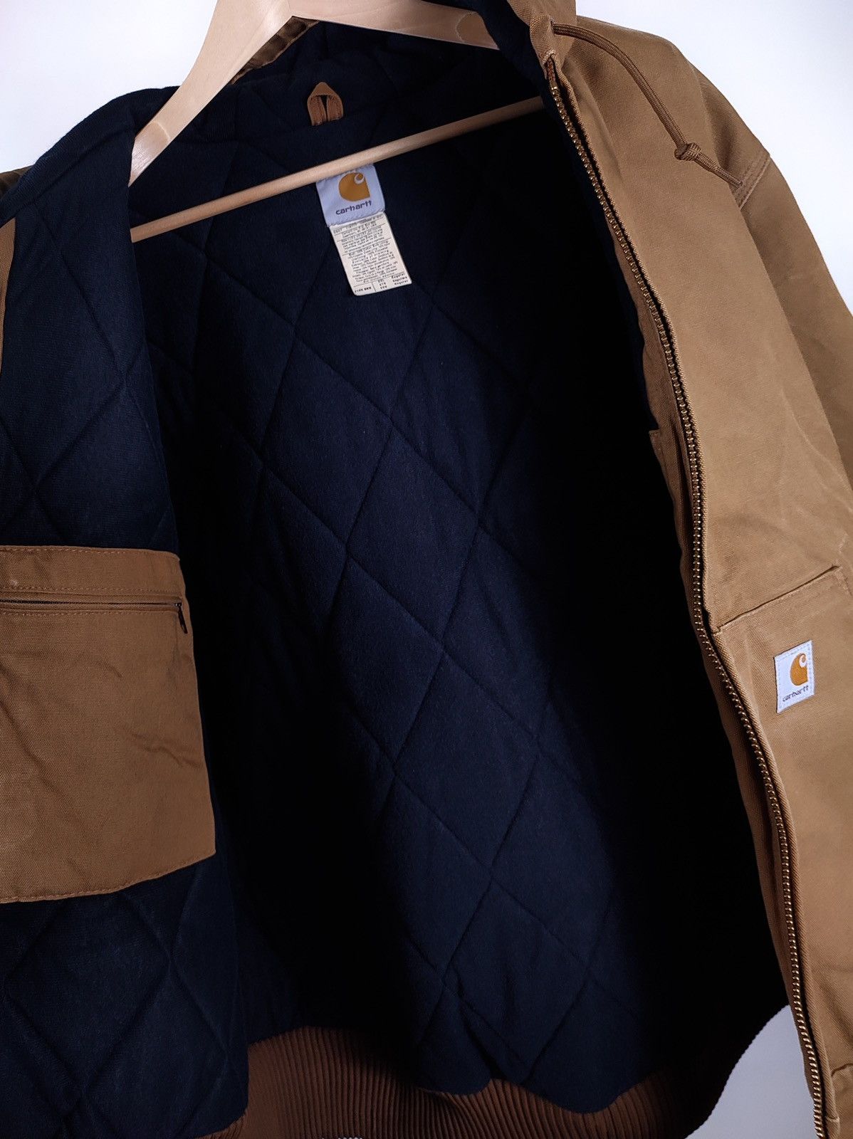 Carhartt × Vintage 90s Vintage Carhartt Oversized Faded Brown Workwear Jacket Size US XXL / EU 58 / 5 - 14 Thumbnail