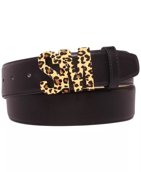 Steve Madden NWT STEVE MADDEN Women's Faux-Leather Belt With SM Leather ...