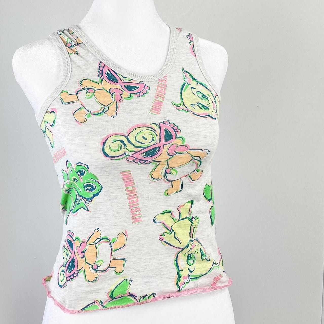 Hysteric Glamour Hysteric Glamour Grey Holographic Neon Mini-Chan AOP Tank Size XS / US 0-2 / IT 36-38 - 3 Thumbnail