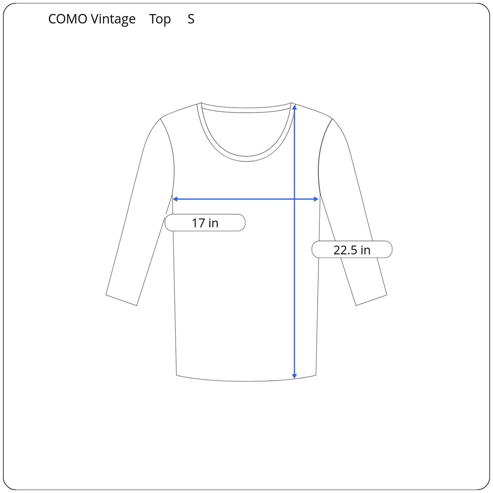 Other COMO Vintage 3/4 Sleeve Top Women's Size Small Size S / US 4 / IT 40 - 5 Thumbnail