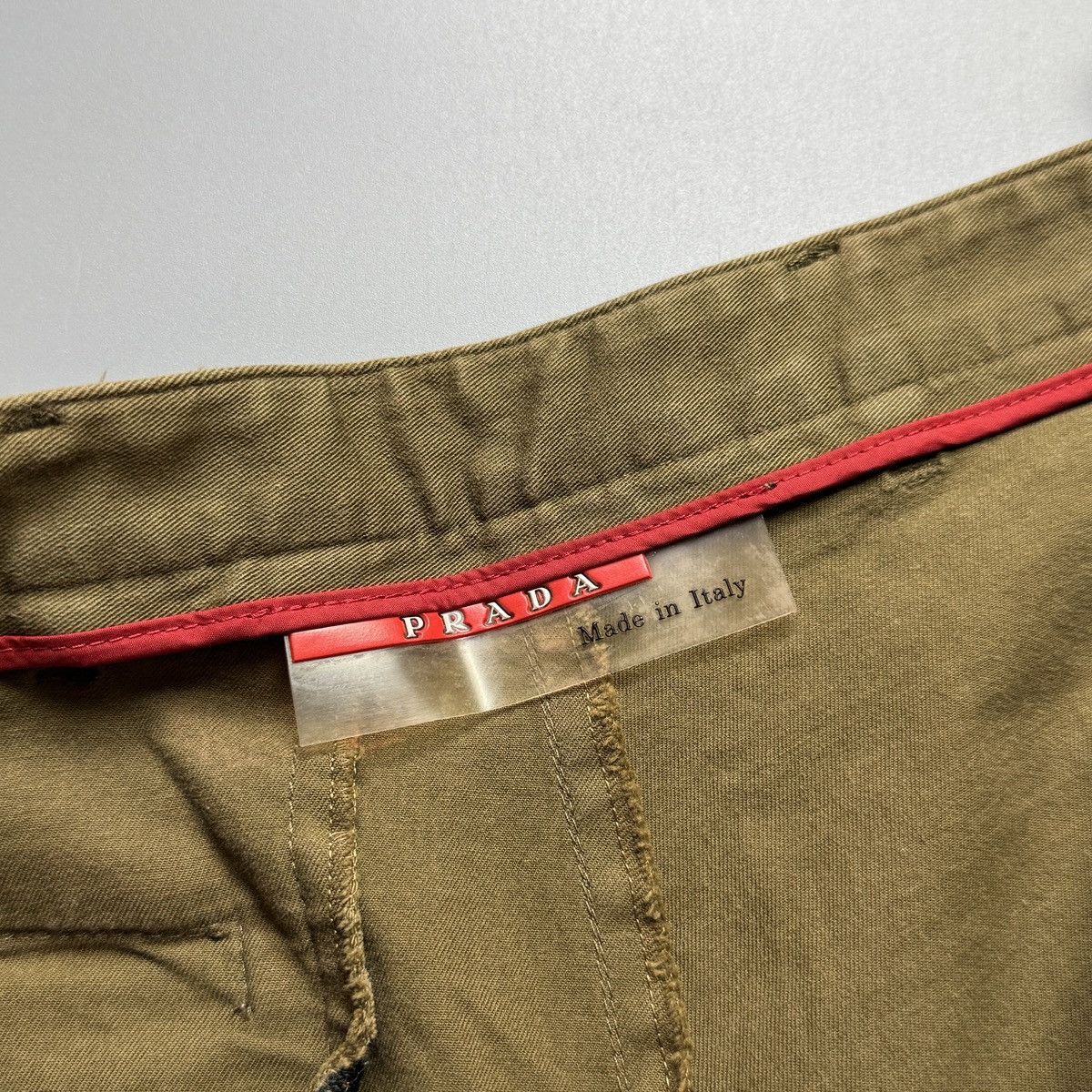 Prada Prada - Vintage Velcro Red Tab AW/2001 Brown - Pants Size US 30 / EU 46 - 14 Thumbnail
