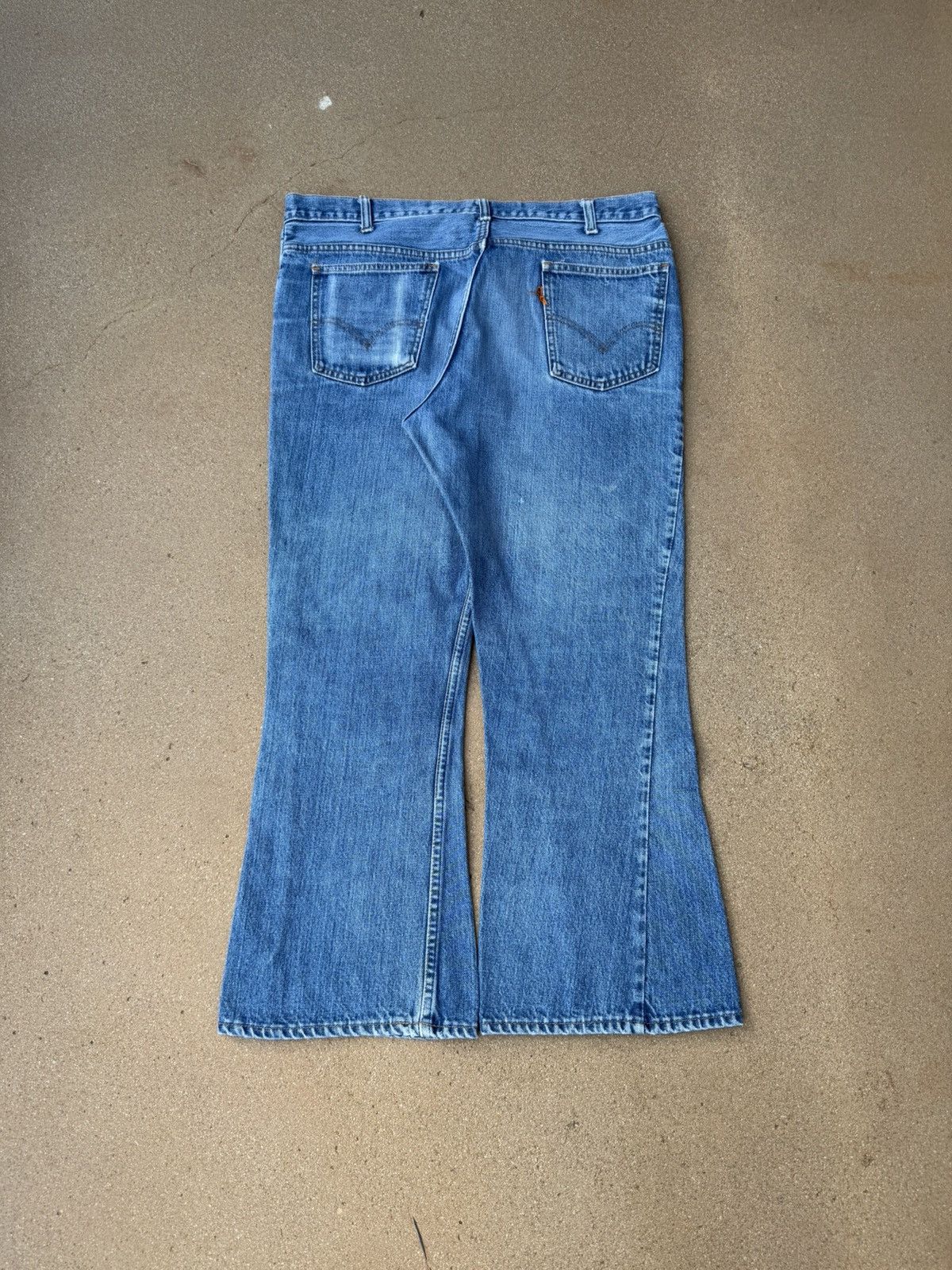 Levi's Vtg 70’s Levi’s 646 Orange Tab Bellbottom Flare Jeans 38x27 Size US 38 / EU 54 - 2 Thumbnail