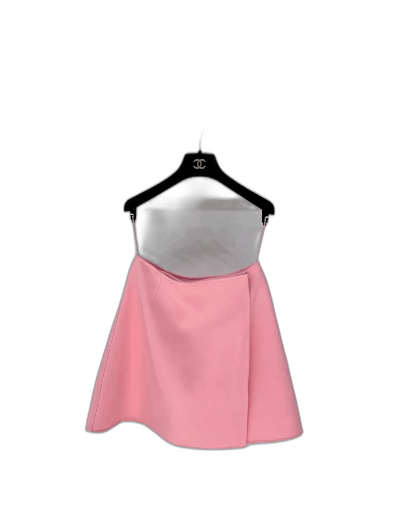 Ermenegildo Zegna Pink Wool Skirt by Ermanno Scervino Size 40" / US 18 - 1 Thumbnail