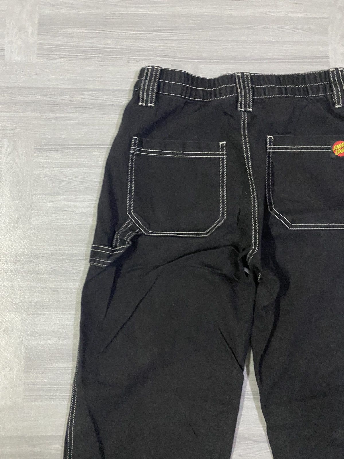 Santa Cruz Skateboards Santa Cruz Y2K Black Skate Cargo Style Elasticated Cuffs Size US 30 / EU 46 - 5 Thumbnail