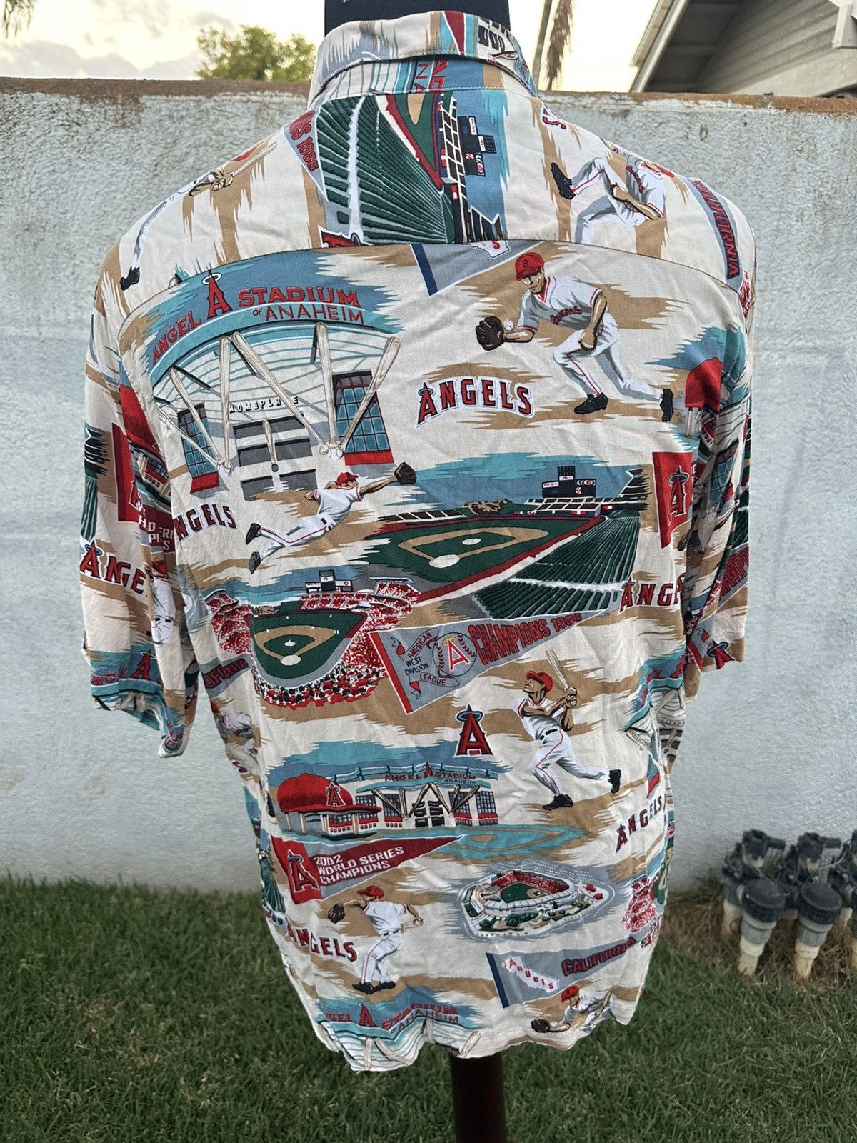 Reyn Spooner Reyn Spooner Aloha Hawaiian Shirt Anaheim Angels Men's L Size US L / EU 52-54 / 3 - 2 Thumbnail