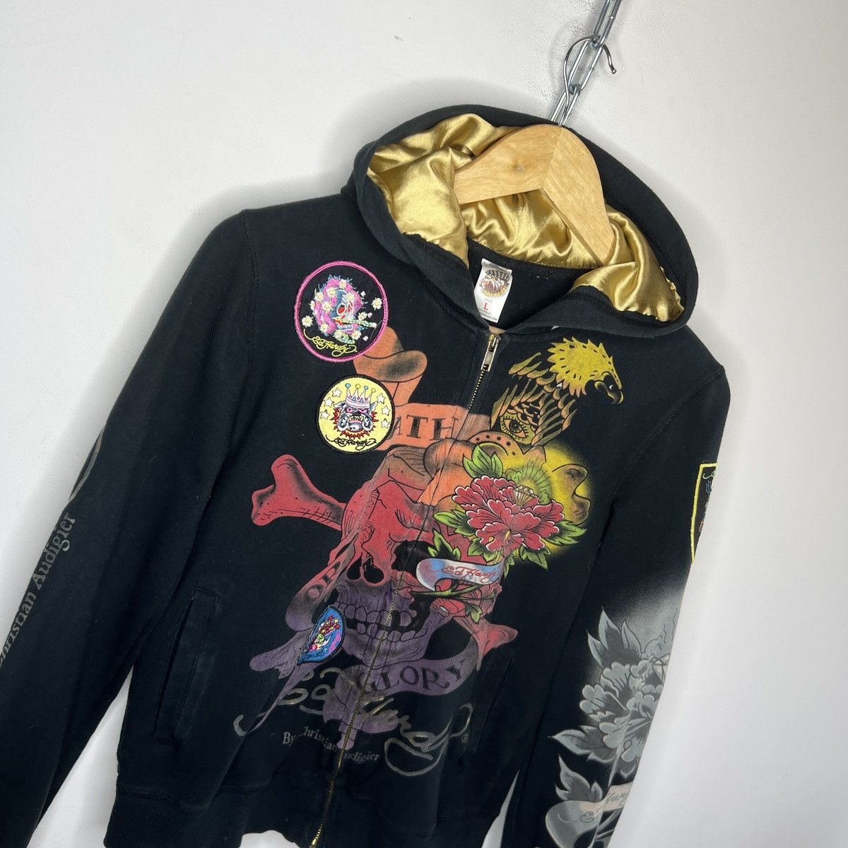 Christian Audigier vintage ed hardy zip hoodie christian audigier budda Size S / US 4 / IT 40 - 3 Thumbnail