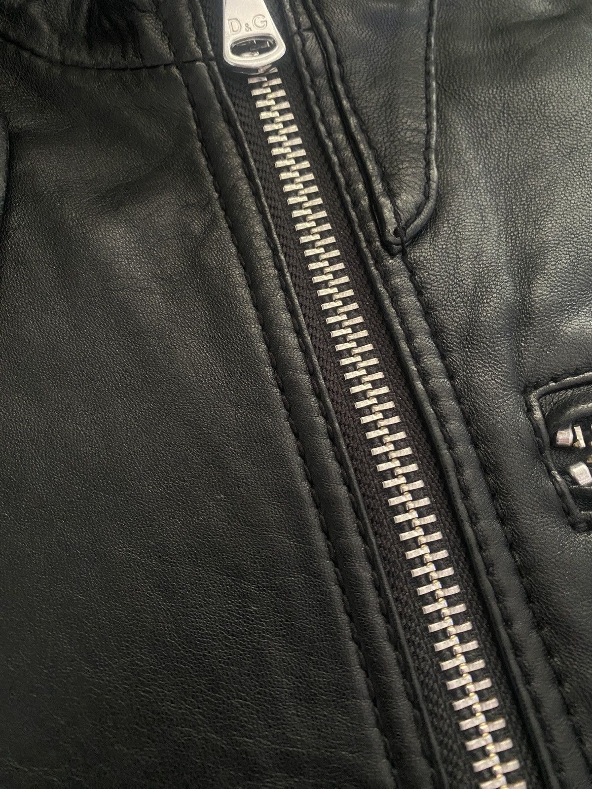 Dolce & Gabbana Dolce & gabbana luxury biker lamb leather women jacket Size M / US 6-8 / IT 42-44 - 17 Thumbnail