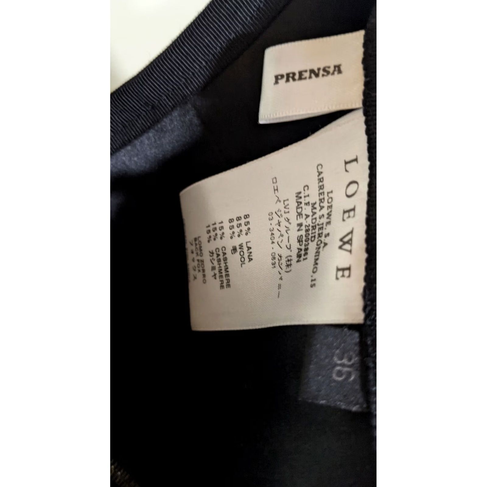 Loewe VINTAGE Loewe Skirt Black Fox Fur Beaded Beaded Runway 2009 Fall 36 Ladies Ladies Womens? Size 25" / US 0 / IT 36 - 3 Thumbnail