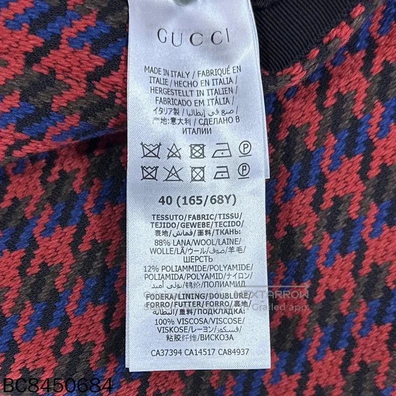 Gucci Gucci A thousand-bird check gold buckle woollen short skir Size 26" / US 2 / IT 38 - 5 Thumbnail