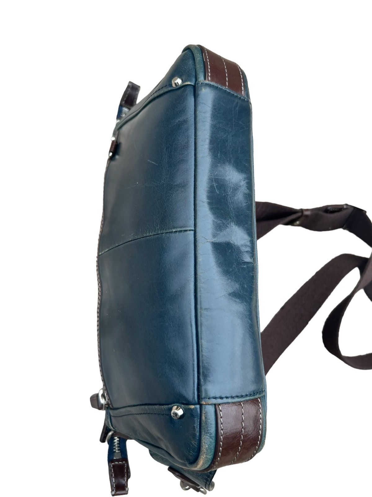 Leather Kiefer Neu Japan Distressed Patina Leather Bag Size ONE SIZE - 13 Thumbnail