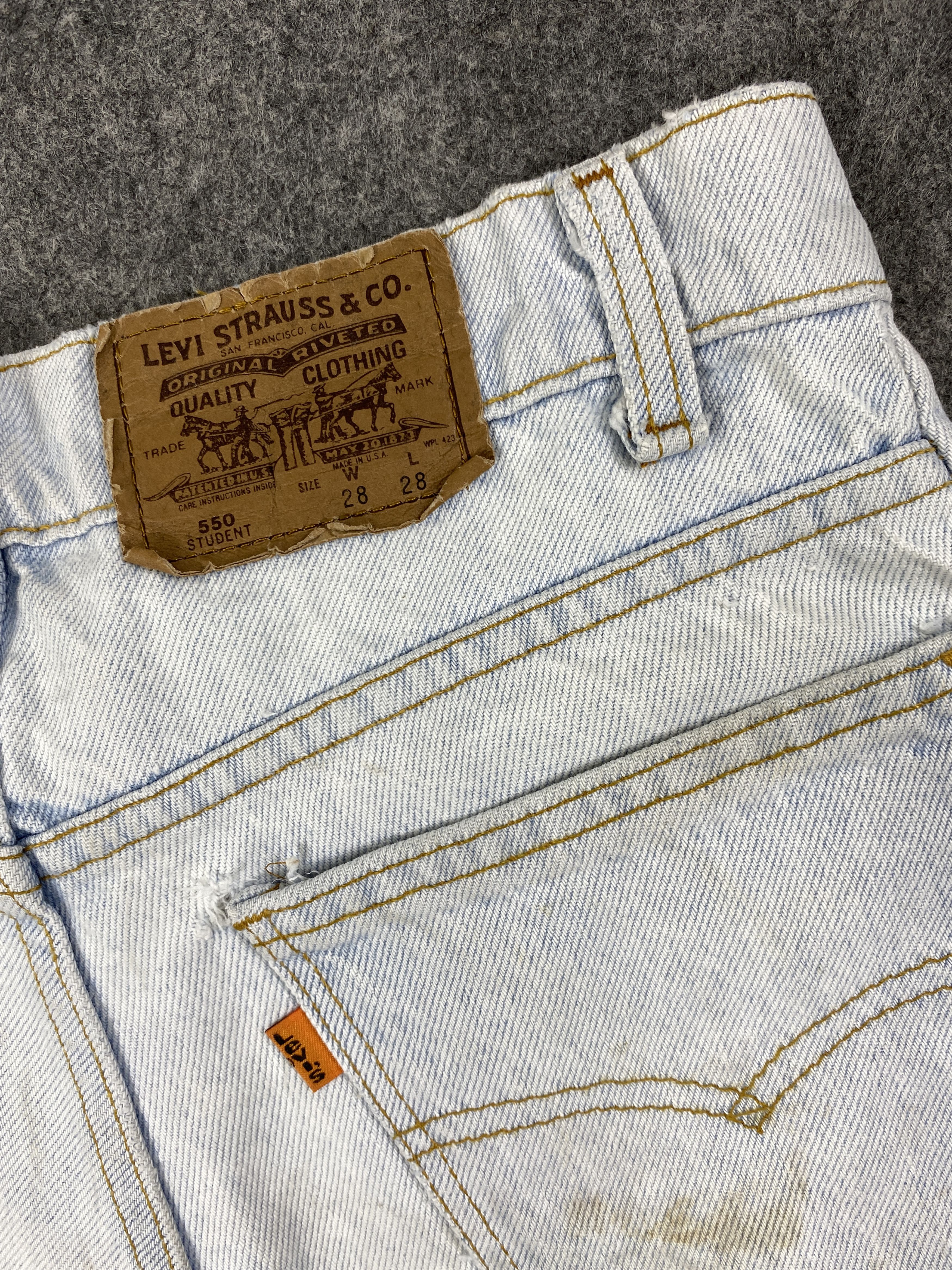 Levi's 90's Light Wash Vintage Levi's 550 USA Orange Tab -JN1889 Size US 28 / EU 44 - 10 Thumbnail