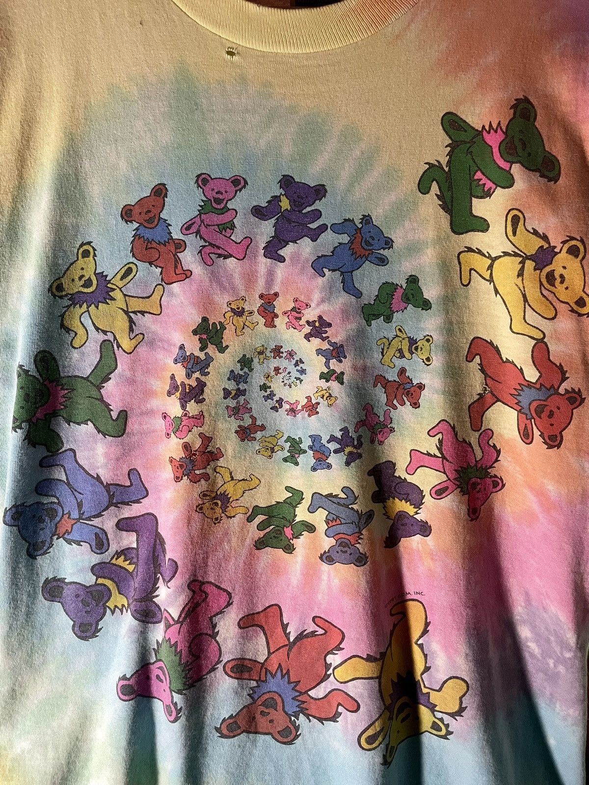 Band Tees 1997 vtg Grateful Dead Spiral Dancing Bears tee Size US S / EU 44-46 / 1 - 7 Thumbnail