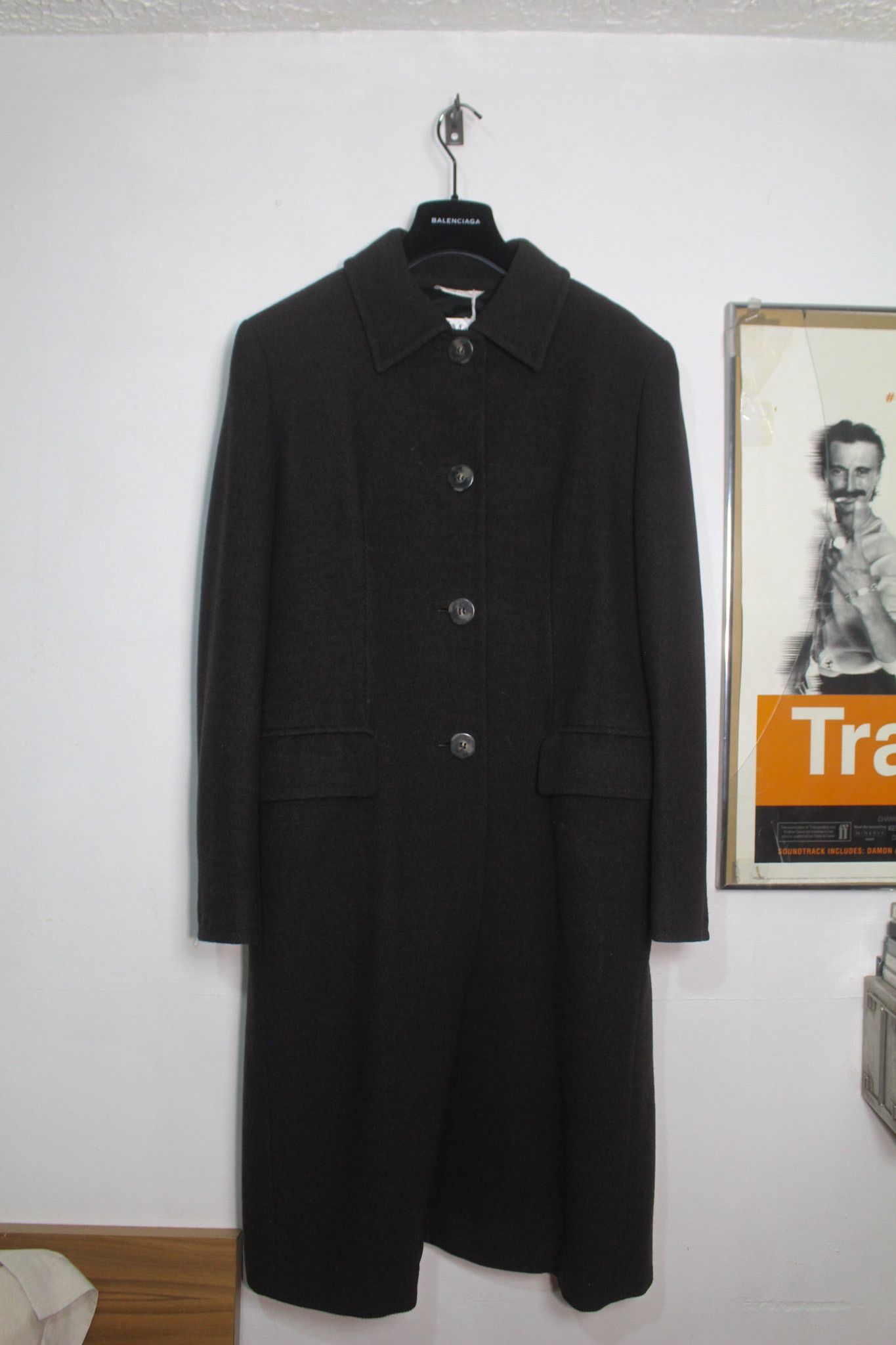Max Mara Vintage 90's Made in Italy Virgin Wool Car Coat Size L / US 10 / IT 46 - 1 Thumbnail
