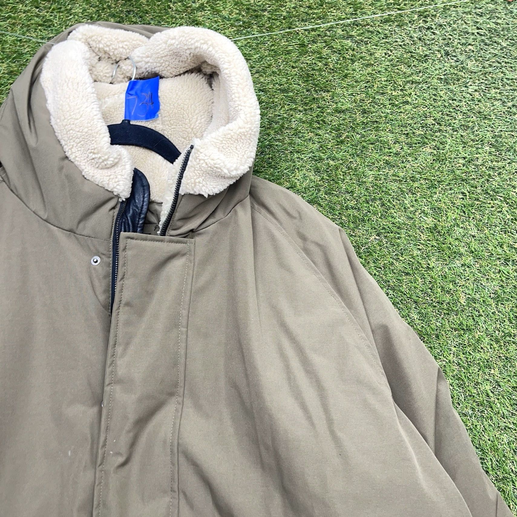 Sean John Sean John Puffer Jacket Mens 2XL Full Zip Hooded Lined Outdoor Beige Fur Trim Sherpa Zip Puffer Jacket Men 2XL Size 2XL Size US XXL / EU 58 / 5 - 3 Thumbnail