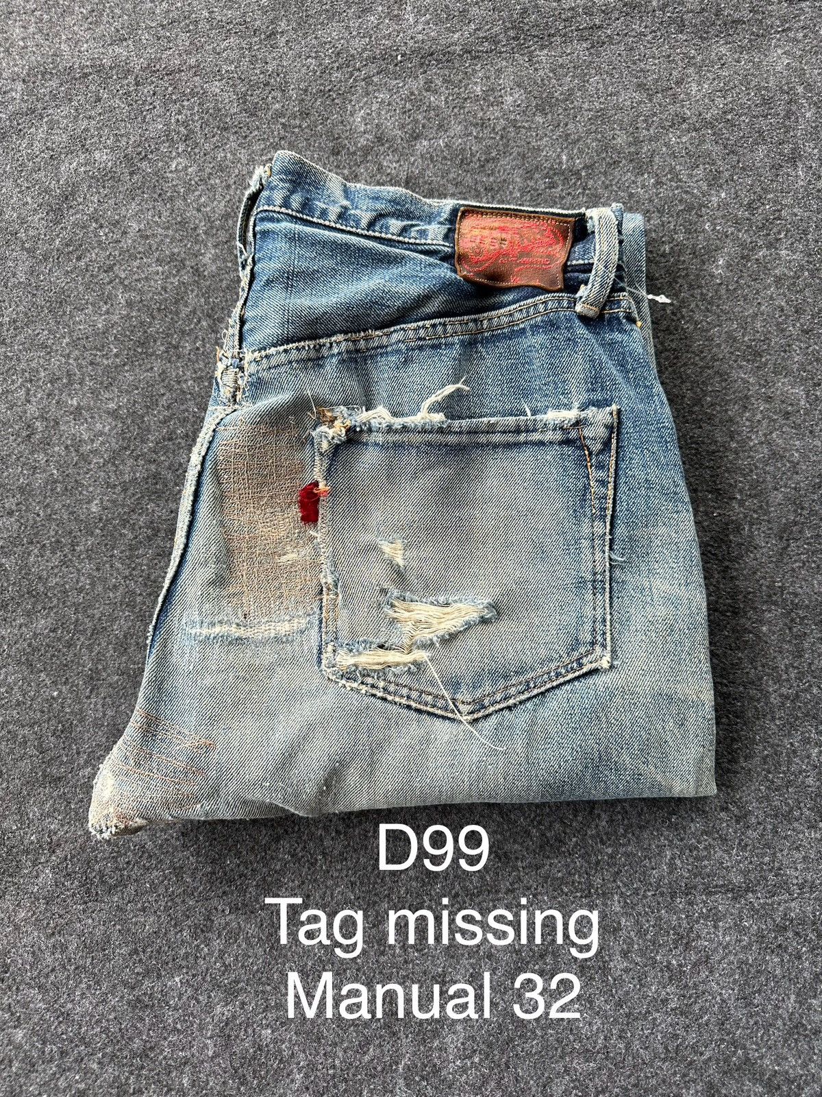 Denime Sale 🔥 Denime Thrashed Reconstruction Denim Size 32 D99 Size US 32 / EU 48 - 20 Thumbnail