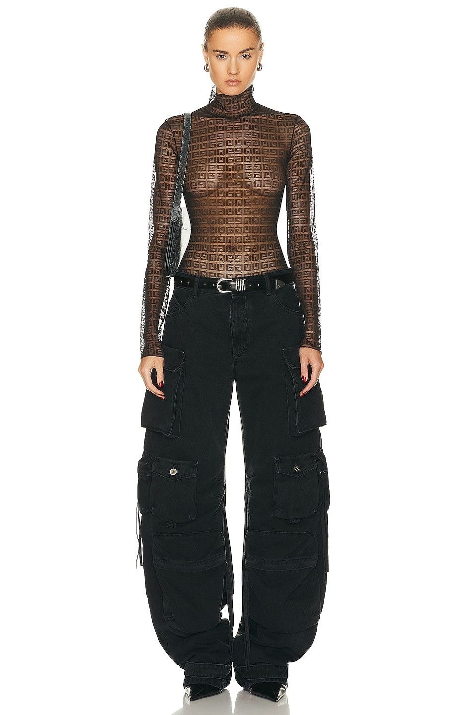 Givenchy o1y0925 Bodysuit in Dark Brown Size XS / US 0-2 / IT 36-38 - 3 Thumbnail