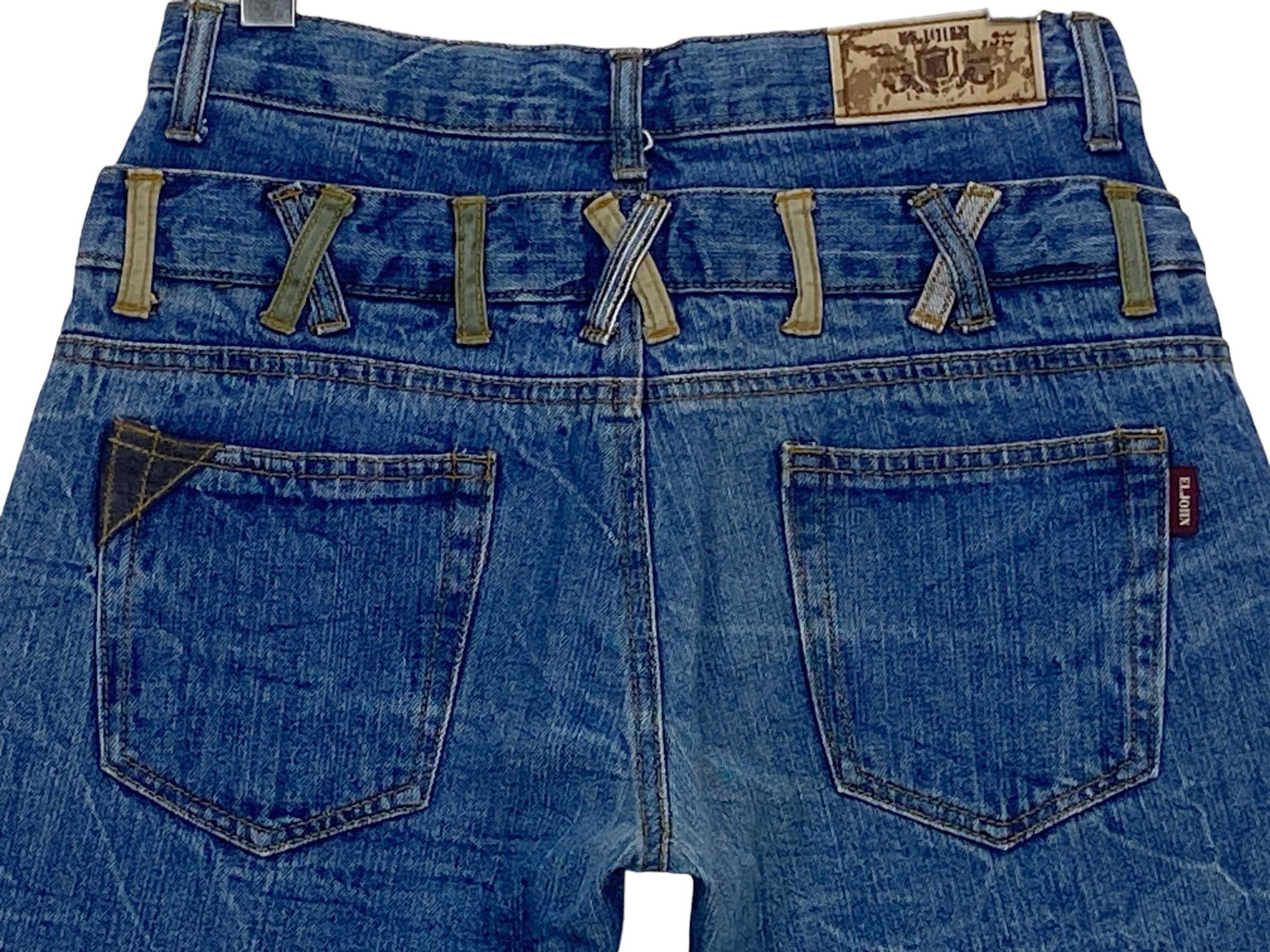 Japanese Brand El John Double Waist Denim Goth Punk Jeans Size US 30 / EU 46 - 5 Thumbnail