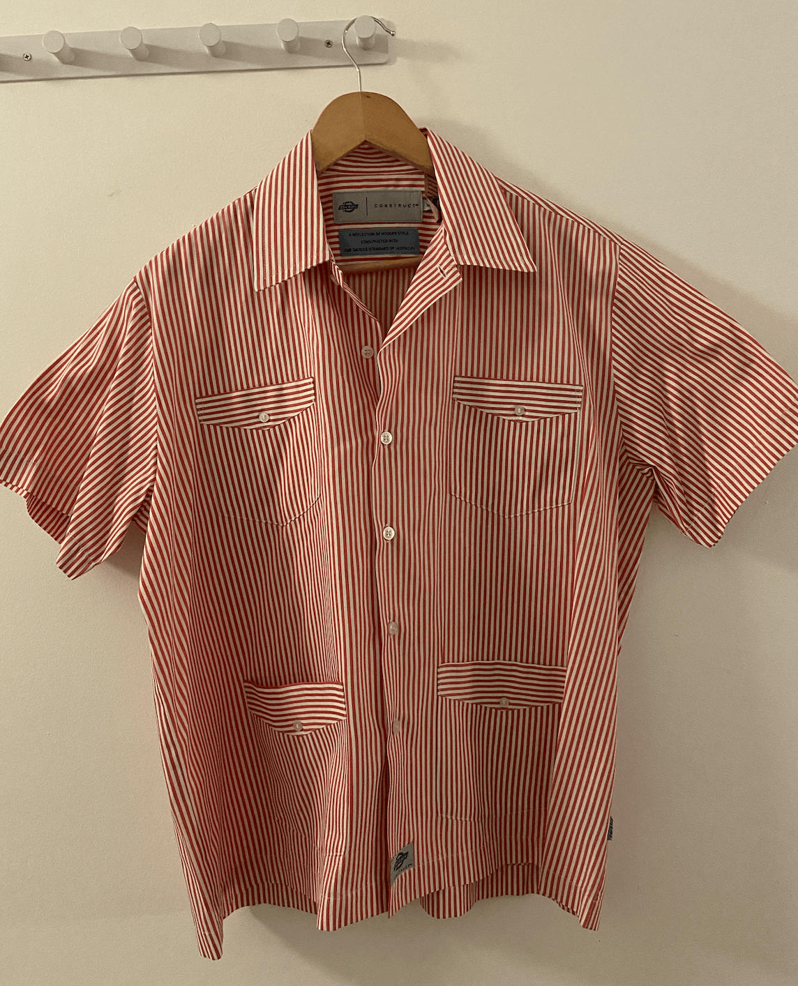 Dickies Dickies Red and White Striped Worker Shirt Size US M / EU 48-50 / 2 - 1 Thumbnail