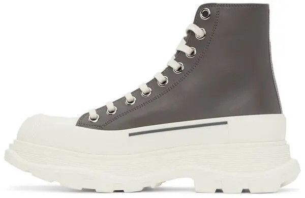 Alexander McQueen o1y1024 Ankle Boots in Military Green/White Size US 9 / EU 42 - 3 Thumbnail