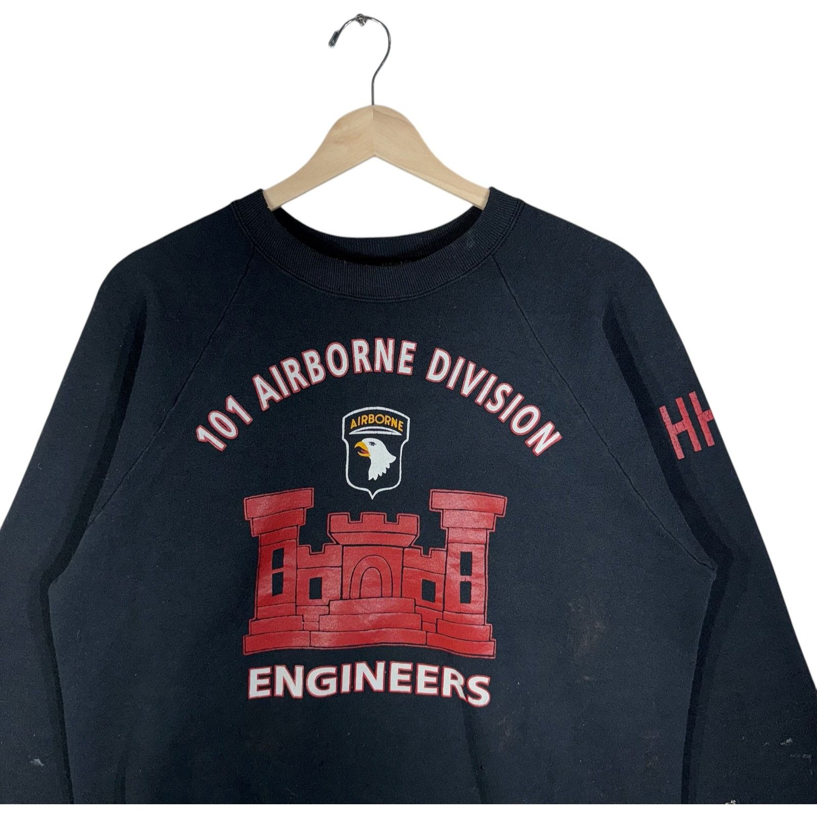 Fruit Of The Loom Vintage 101 Airborne Division Engineers Crewneck Large Size US L / EU 52-54 / 3 - 2 Thumbnail