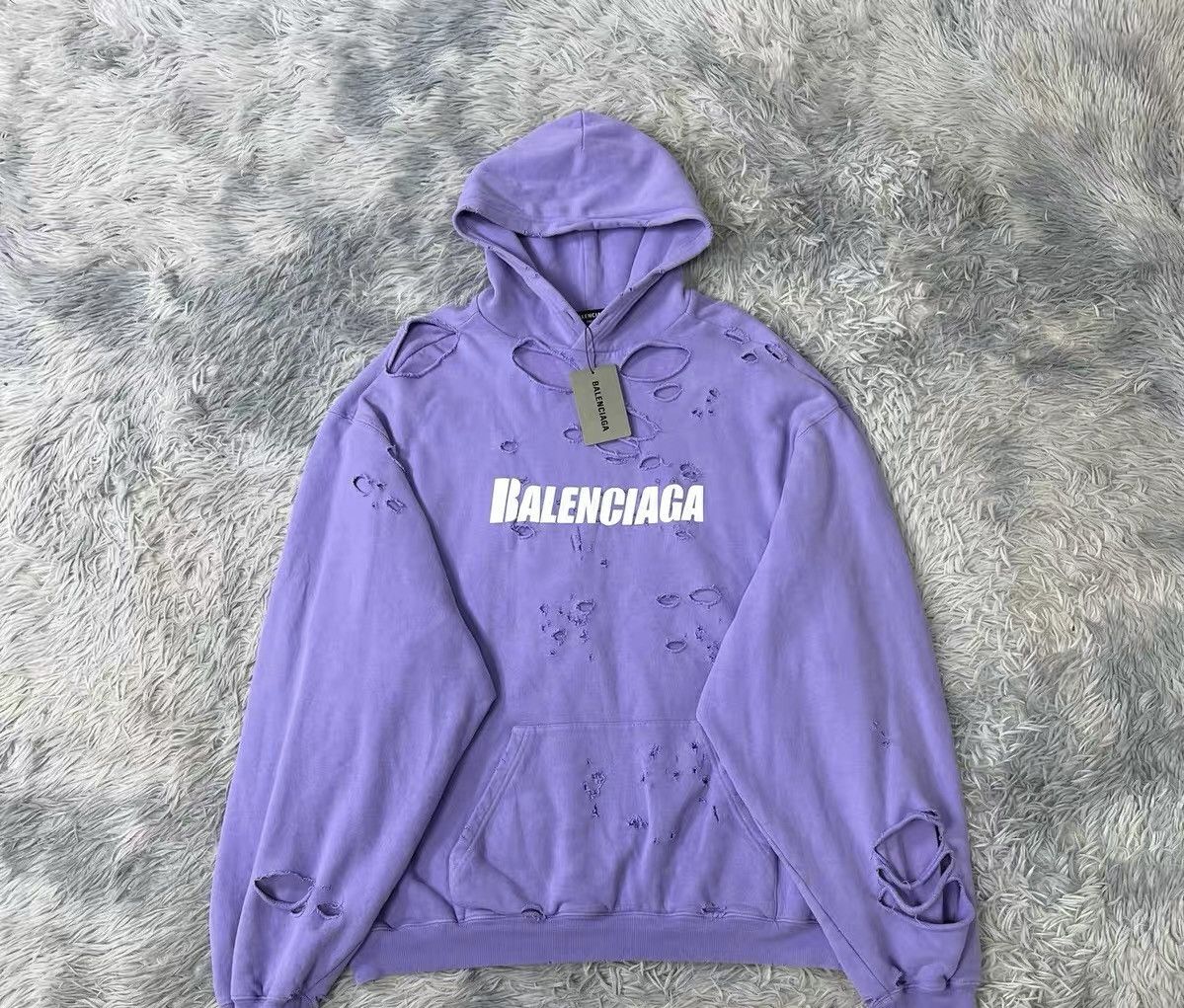 Balenciaga Balenciaga distressed hoodie Size US XS / EU 42 / 0 - 1 Thumbnail