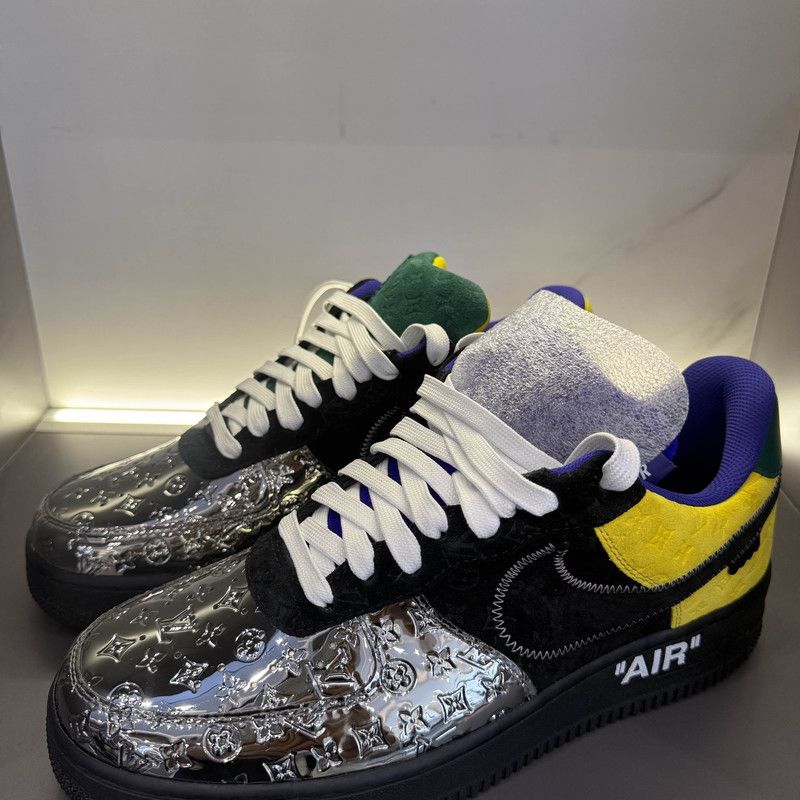 Louis Vuitton Nike Louis Vuitton Air Force 1 Low Sneakers 0079 Size US 9.5 / EU 42-43 - 1 Thumbnail