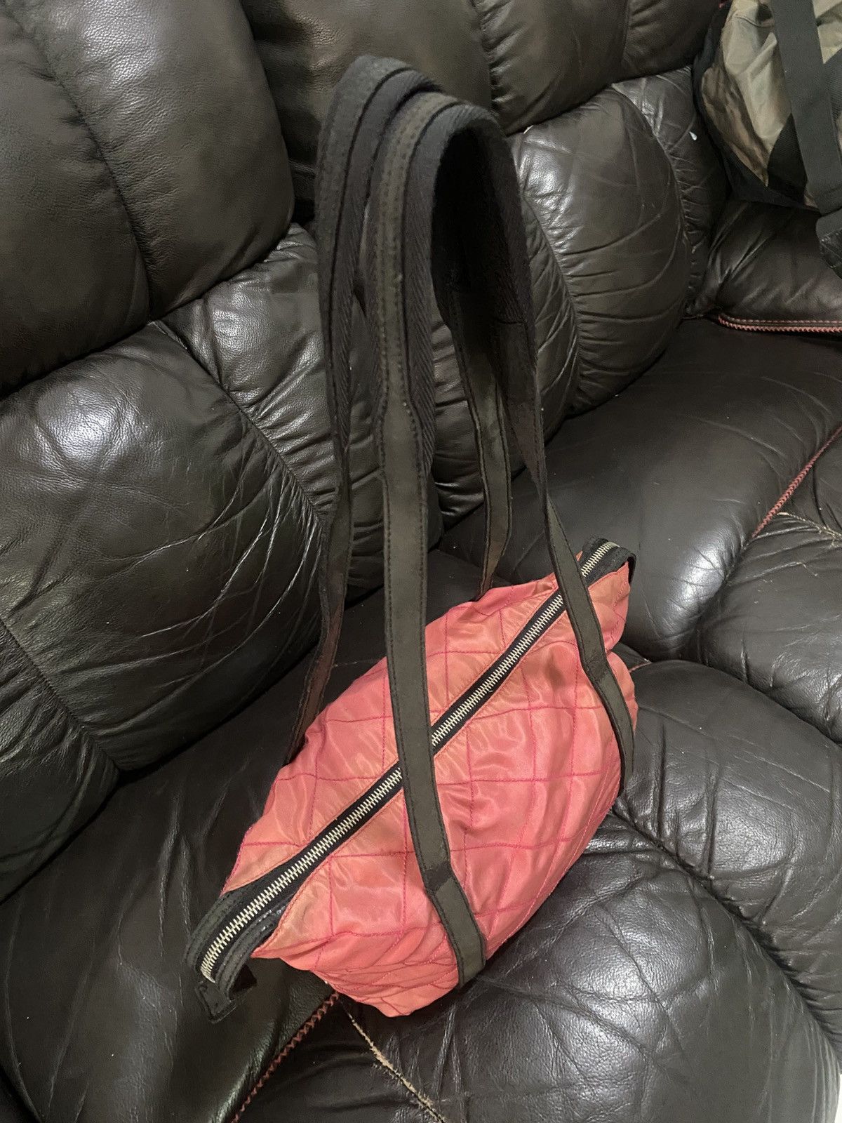 Prada Authentic Vintage Prada Tessuto Nyalon Shoulder Tote Bag Size ONE SIZE - 4 Thumbnail