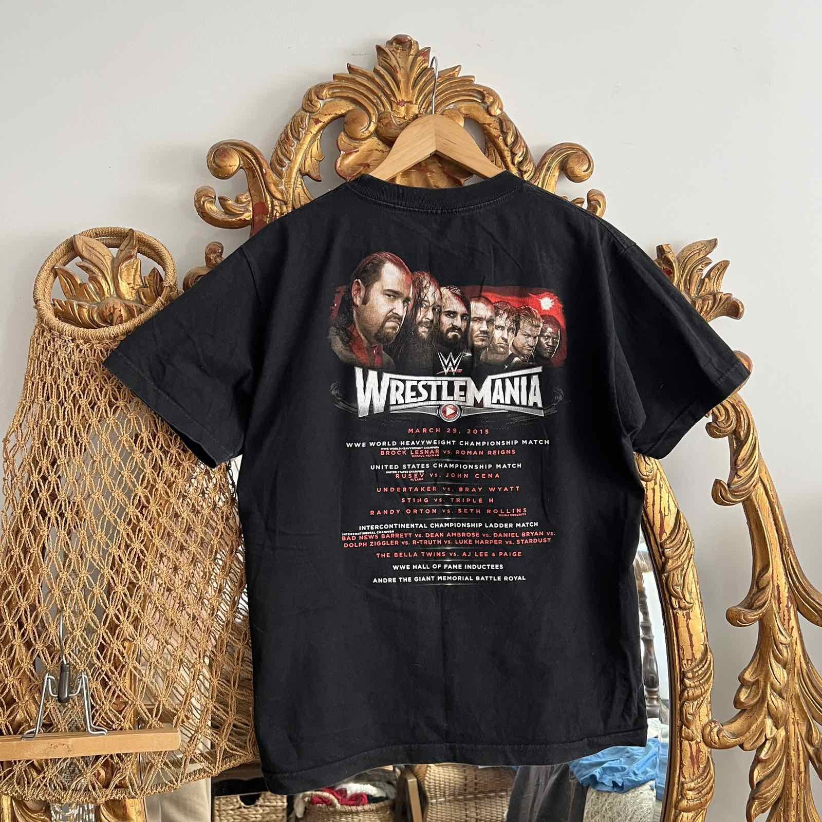 WWE vintage undertaker x john cena WWE wrestlemania 2015 Sz M Size US M / EU 48-50 / 2 - 3 Thumbnail