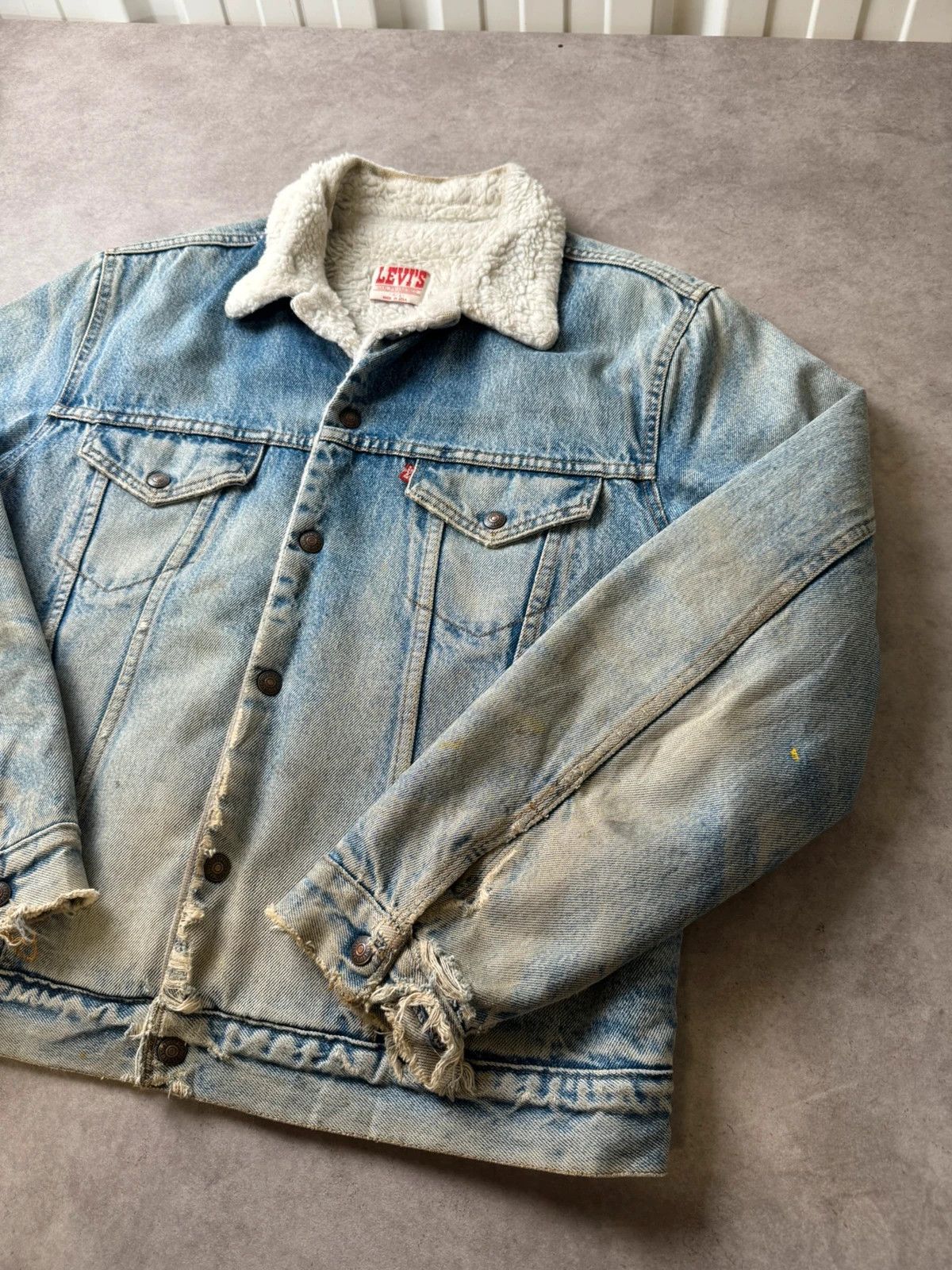 Levi's Veste Jean Levi's Type III trucker 71608 Made In USA 80s L Size US L / EU 52-54 / 3 - 2 Thumbnail