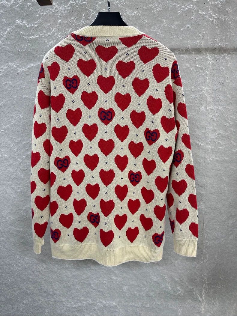 Gucci GucciLove pattern v-neck cardigan jacket 2503-Nextarrow Size US M / EU 48-50 / 2 - 2 Thumbnail