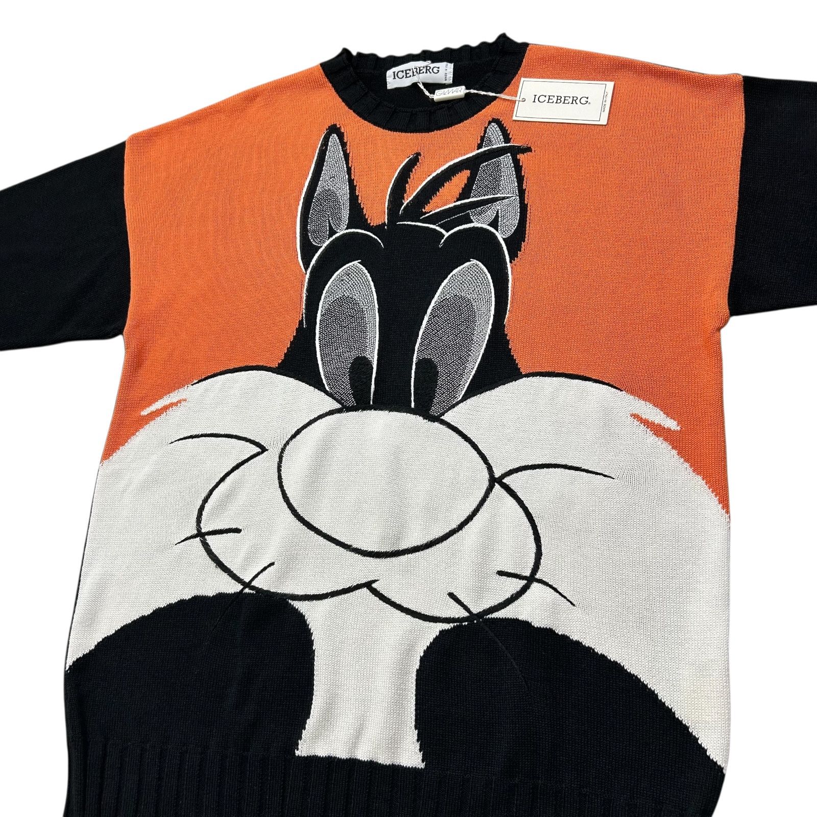 Iceberg VTG 90s SYLVESTER CAT LOONEY TUNES 1993 KNIT SWEATER Size US M / EU 48-50 / 2 - 2 Thumbnail