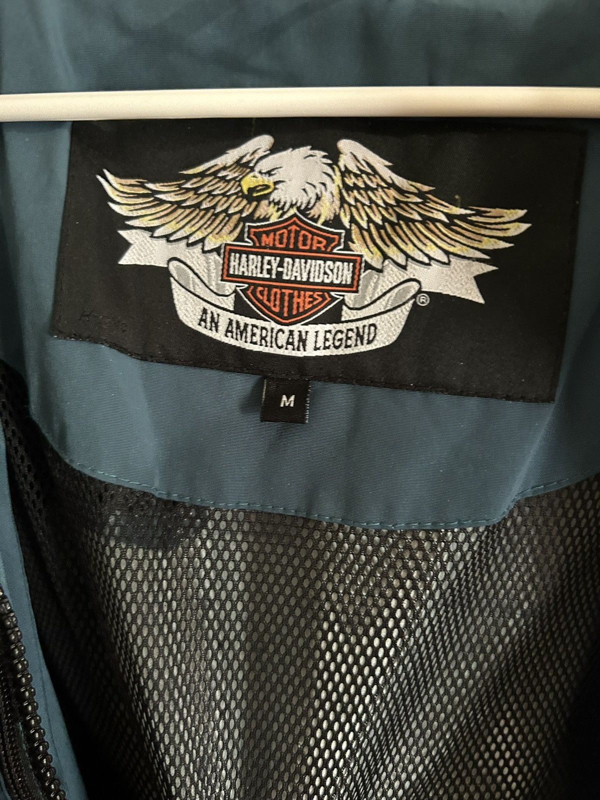 Harley Davidson Harley Davidson Blue Green Lightweight Jacket Sz M Size US M / EU 48-50 / 2 - 5 Thumbnail