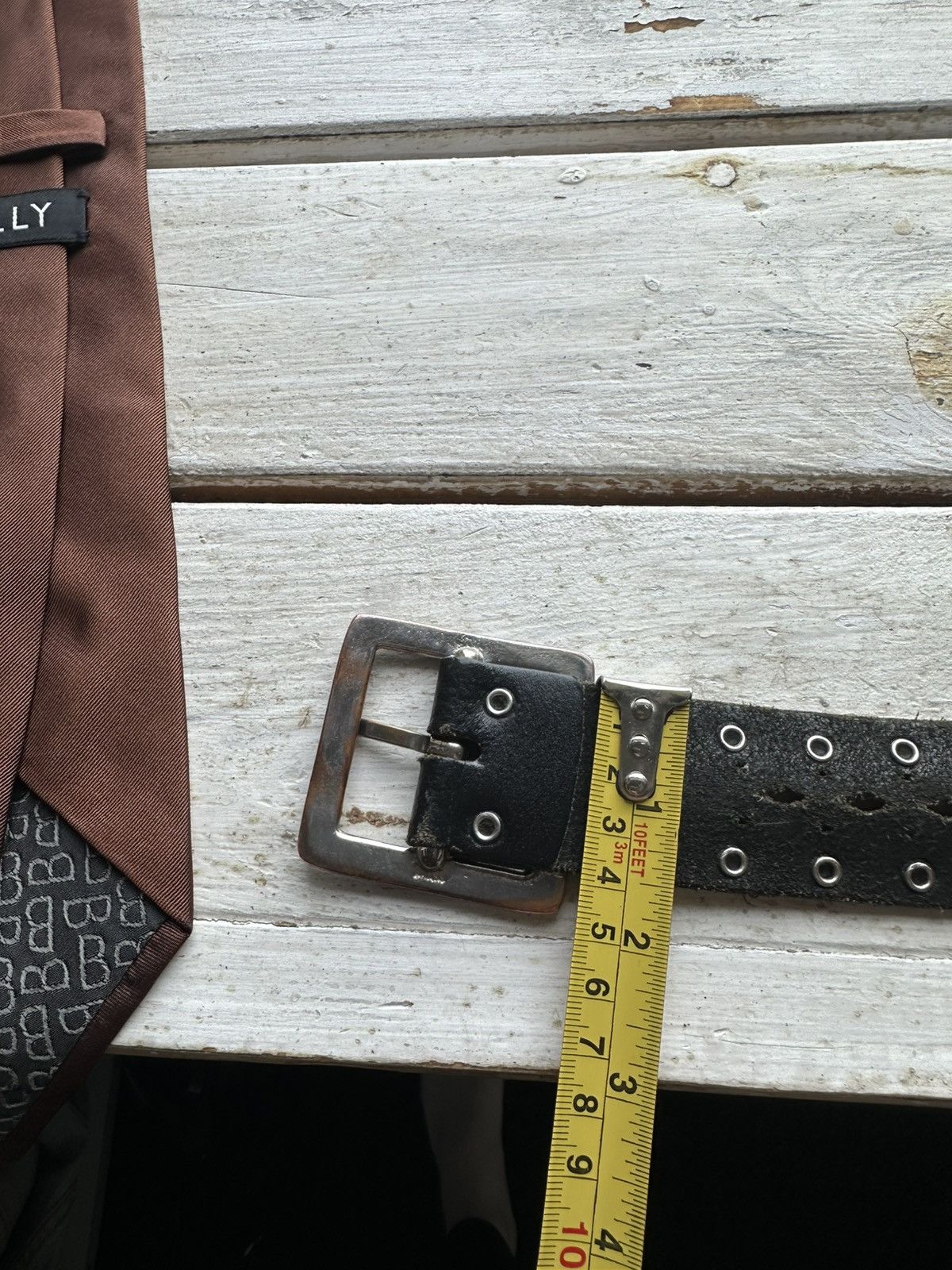 Japanese Brand 🚨Vintage Crazy Metal Belt Drip Japanese Hype bb Simon Size ONE SIZE - 10 Thumbnail