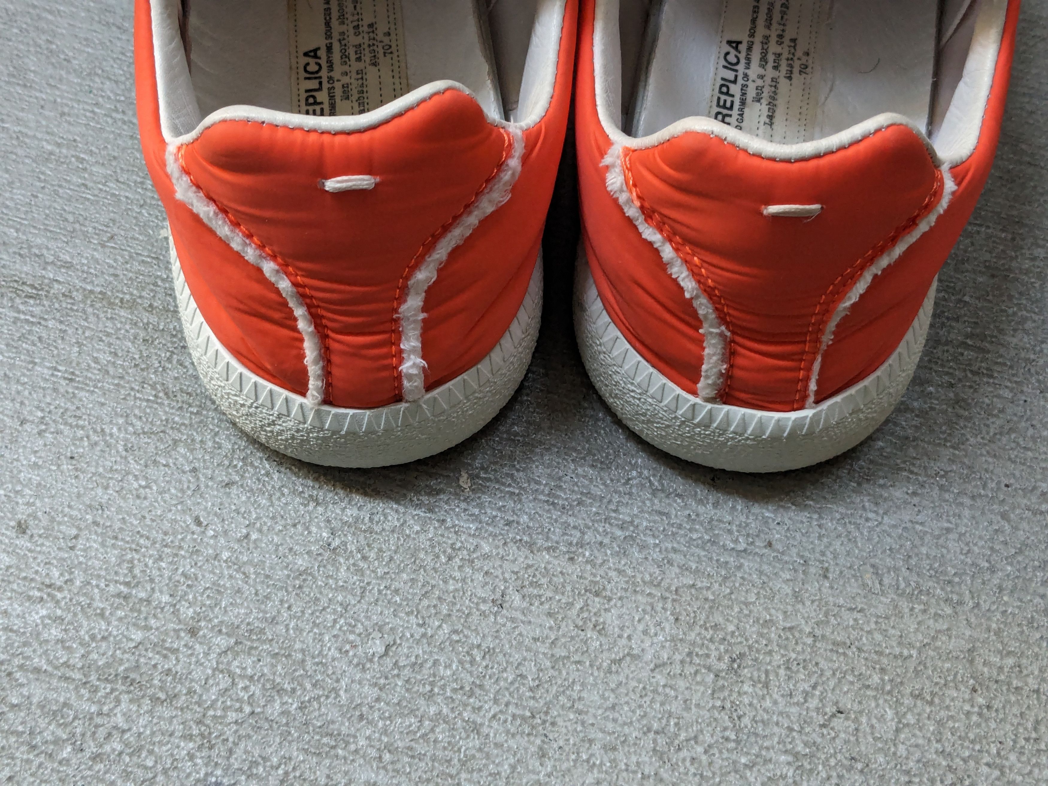 Maison Margiela Maison Margiela GAT Replica Orange White 7 40 Leather Size US 7 / EU 40 - 15 Thumbnail