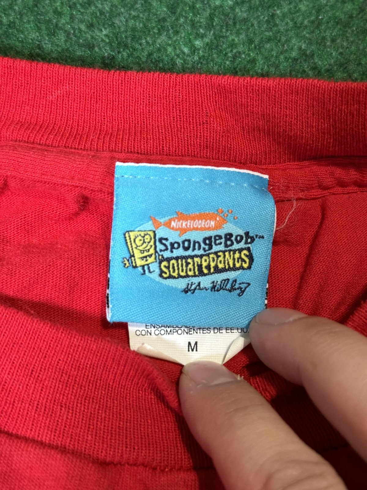 Nickelodeon × Vintage Vintage Y2K Spongebob Squarepants Christmas T Shirt Size US M / EU 48-50 / 2 - 3 Thumbnail