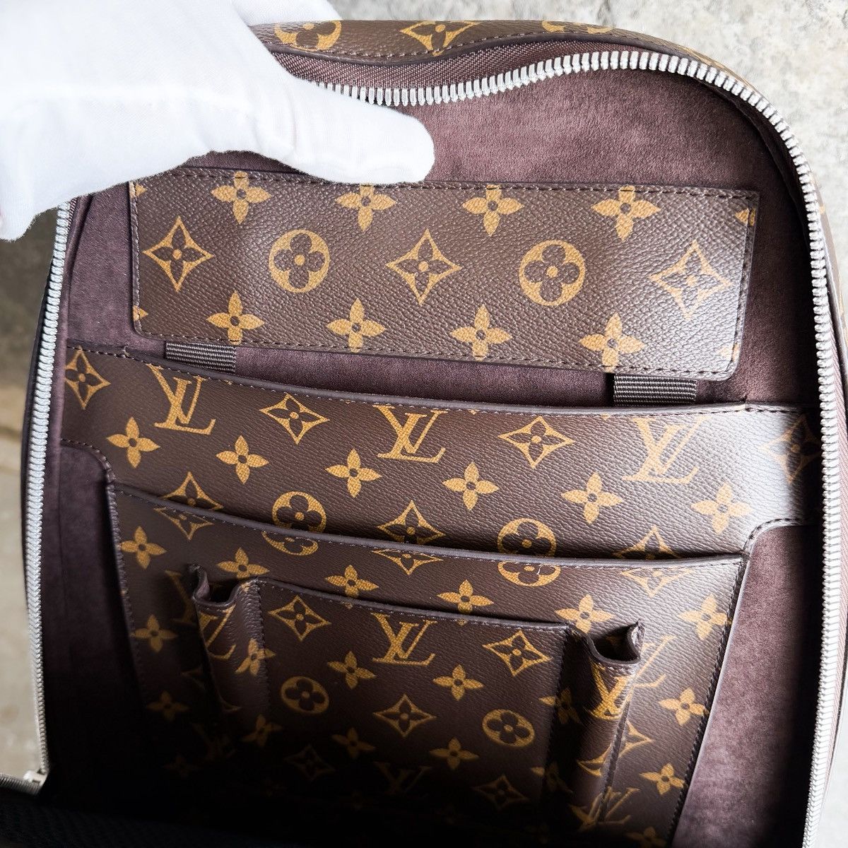 Louis Vuitton Limited Edition 2014 Marc Newson Shearling Monogram Backpack Size ONE SIZE - 6 Thumbnail