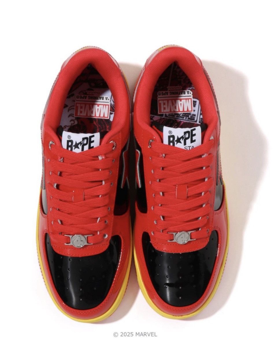 Bape Authentic ape bape bape sta x marvel F4 the human torch new Size US 9 / EU 42 - 4 Thumbnail