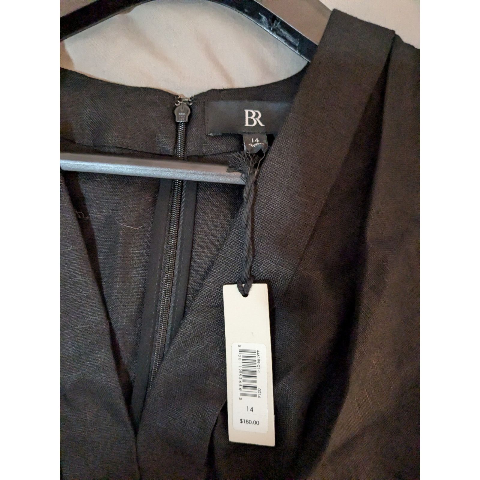 Banana Republic - Mari Draped Midi Dress/ 14 / Black / NWT