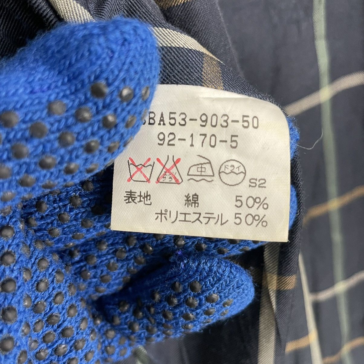 Burberry Prorsum × Vintage 💥90s BURBERRYS PRORSUM BEIGE NAVY CHECK JACKET Size US L / EU 52-54 / 3 - 10 Thumbnail