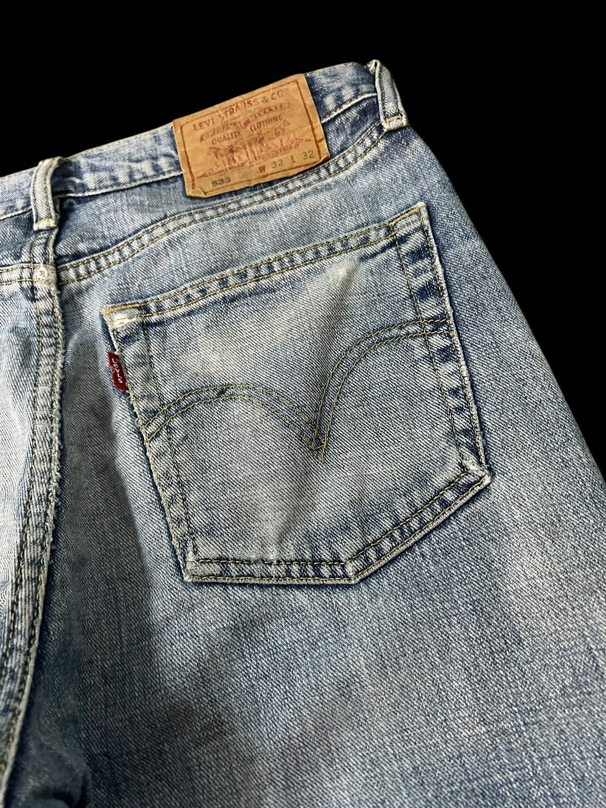 Levi's Vintage Levi’s 533 Distress Faded Denim Jean Size US 31 - 14 Thumbnail