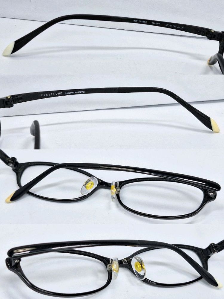 Vintage EYEs CLOUD EC-1017 Ultralight 7g Oval Glasses Frame Size ONE SIZE - 6 Thumbnail