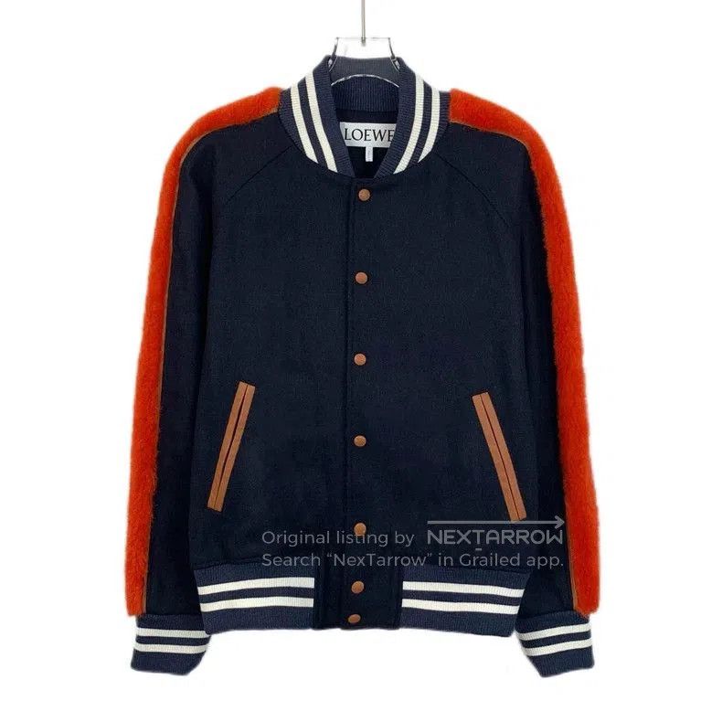 Loewe Loewe Colorblock Wool Baseball Jacket. Size US L / EU 52-54 / 3 - 1 Thumbnail