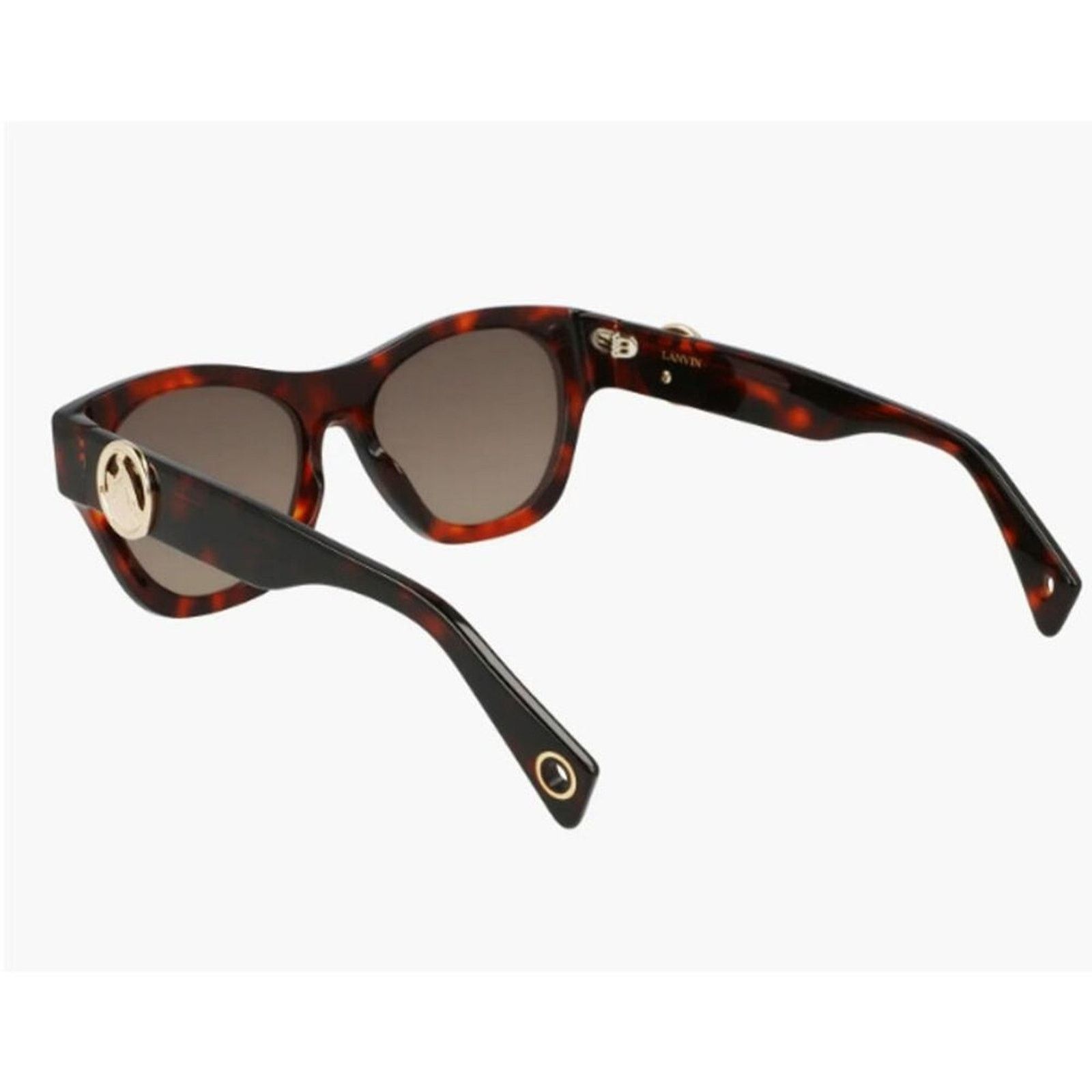 Lanvin Lanvin Mother & Child 55mm Rectangle Sunglasses Havana Red Size ONE SIZE - 4 Thumbnail