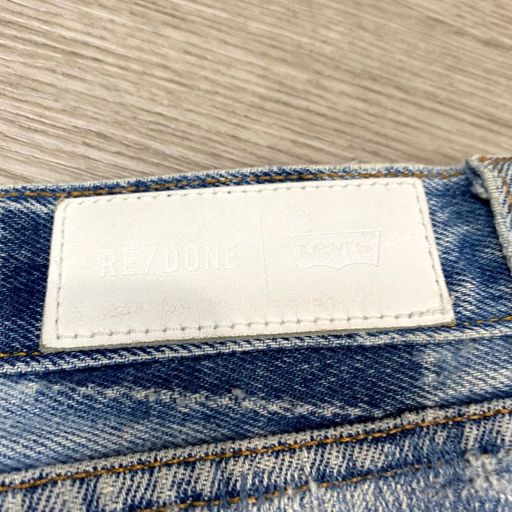 RE/DONE VINTAGE Levi's Re/Done High Rise Slim Straight Leg Jeans Women 24 Blue Jeans Womens 24 Regular Straight Size 42" / US 20 - 4 Thumbnail