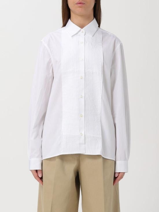 Officine Generale OFFICINE GENERALE Women Shirts WSHI004 WHITE White Size M / US 6-8 / IT 42-44 - 1 Preview