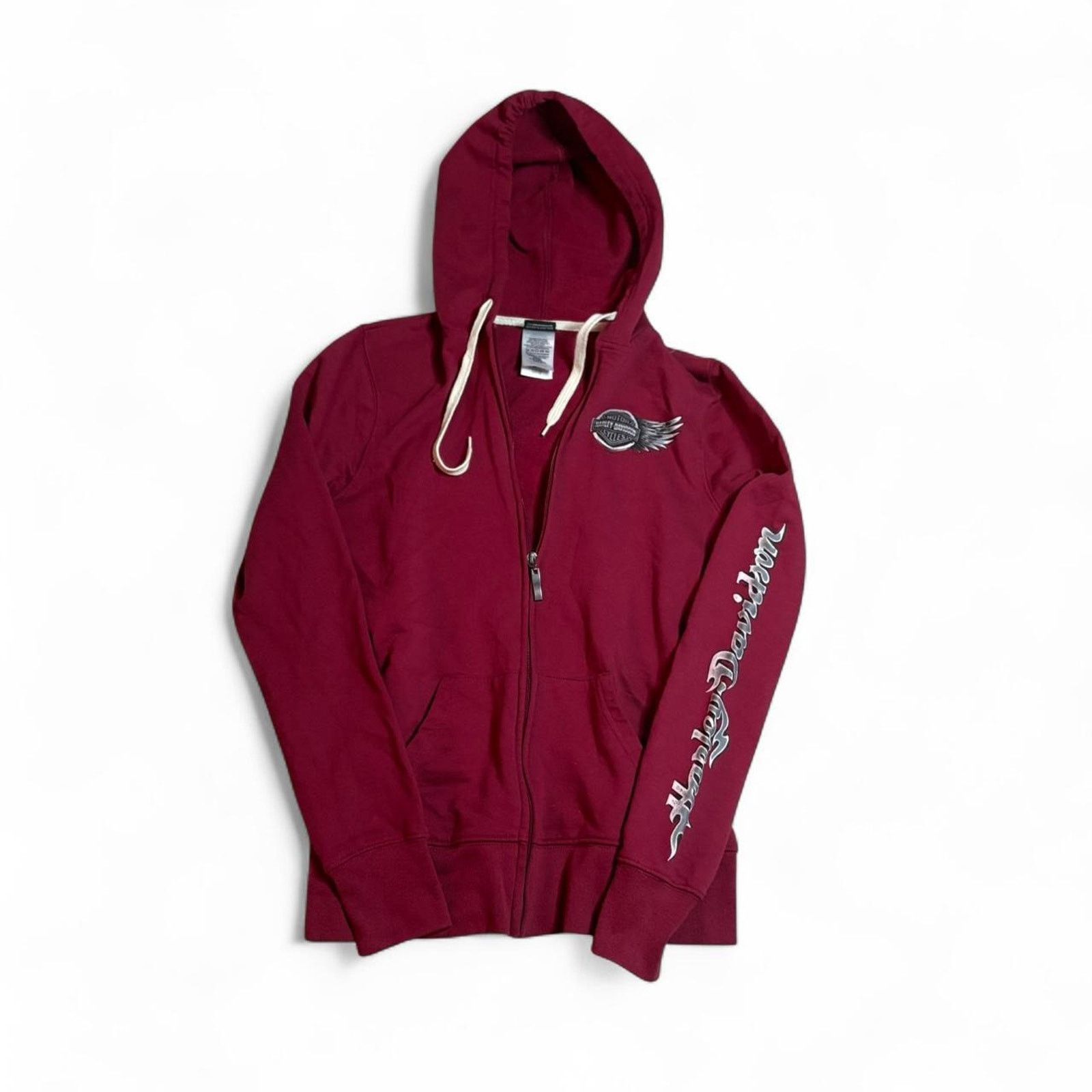 Harley Davidson Vintage harley davidson full zip up wings design hoodie Size S / US 4 / IT 40 - 1 Thumbnail