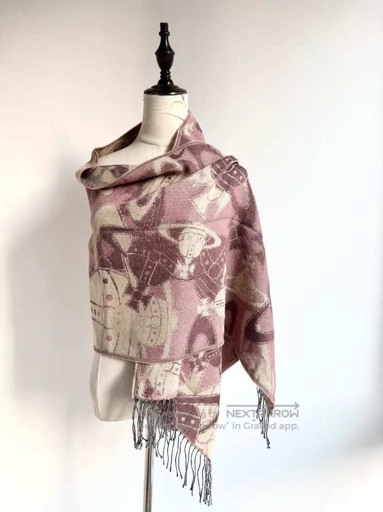 Vivienne Westwood Vivienne Westwood Mauve Double-Sided Large Saturn Logo Sca Size ONE SIZE - 2 Thumbnail