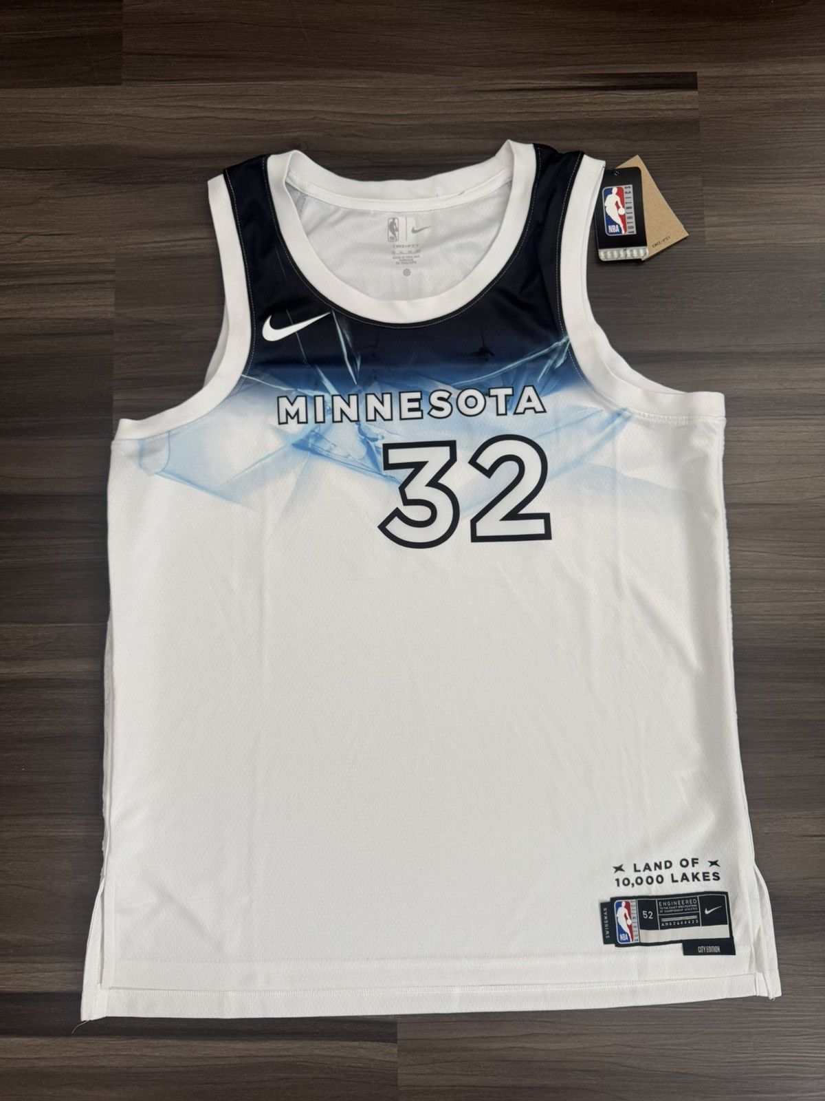 Nike Timberwolves Karl-Anthony Towns City Edition Jersey Size US XL / EU 56 / 4 - 1 Thumbnail