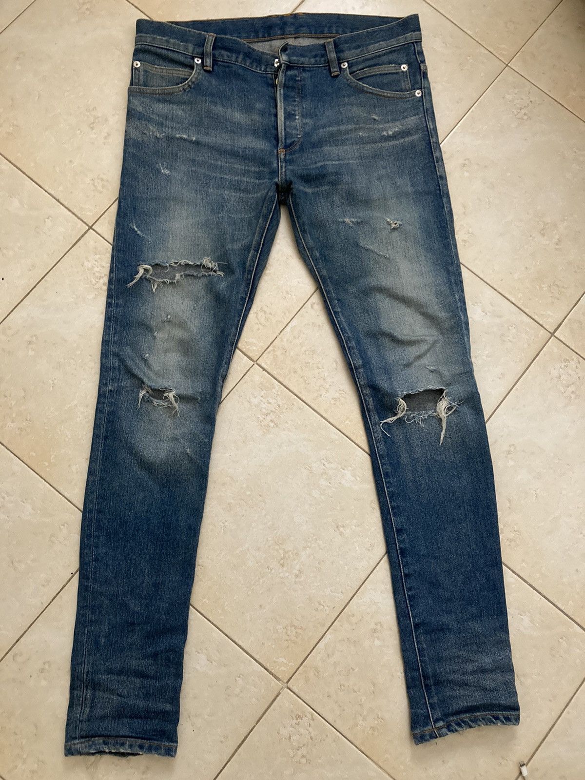 Balmain BALMAIN PARIS Distressed Skinny Jeans Size US 30 / EU 46 - 1 Thumbnail