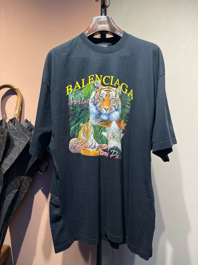 Balenciaga Balenciaga Tiger t-shirt Size US XL / EU 56 / 4 - 1 Thumbnail